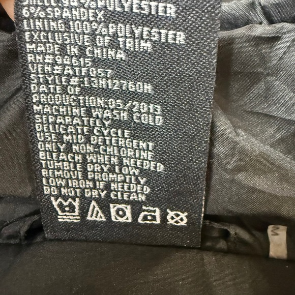 Hawke‎ & Co Sport Womens Black Turquoise Quilted Hooded Jacket Size Large - Picture 6 of 6